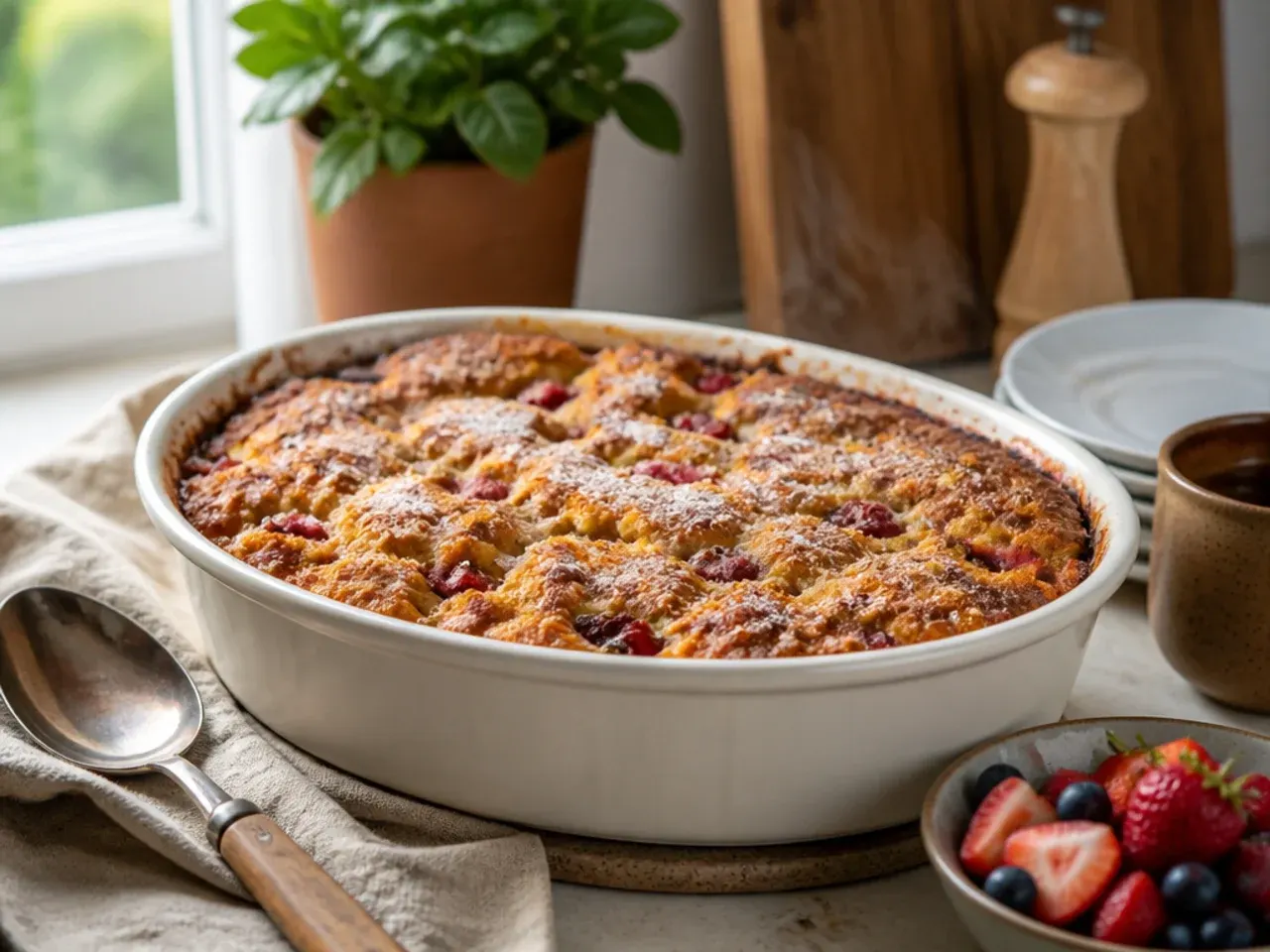 Mild family-friendly cowboy casserole with a simple sweetcorn and cheese topping
