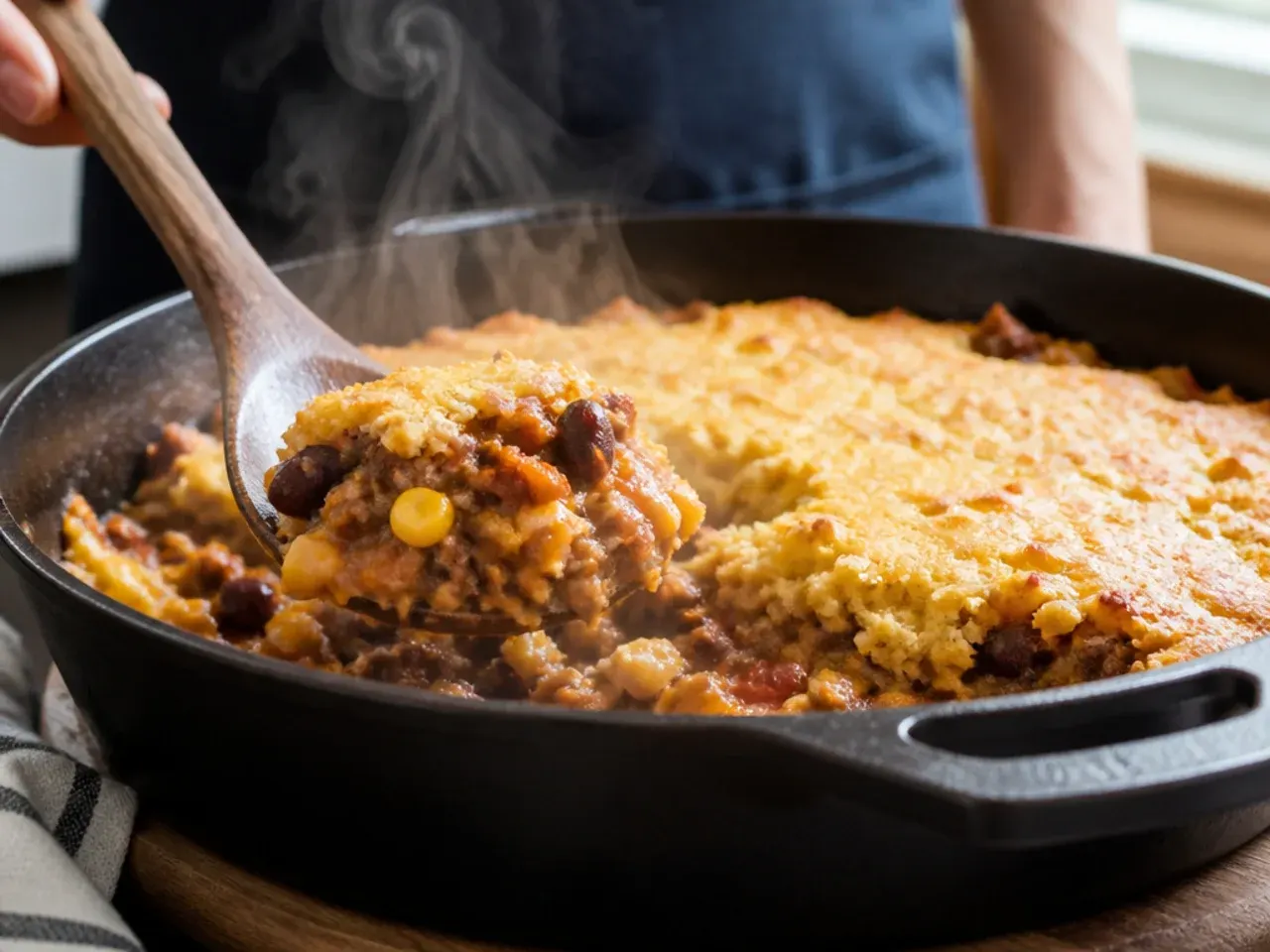 cowboy cornbread casserole recipe step 7