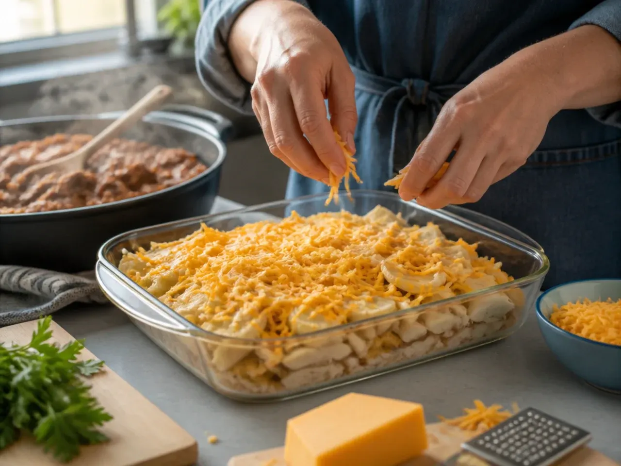 cowboy meatloaf and potato casserole recipe step 1