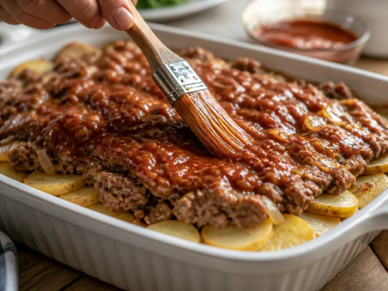 cowboy meatloaf and potato casserole recipe step 4