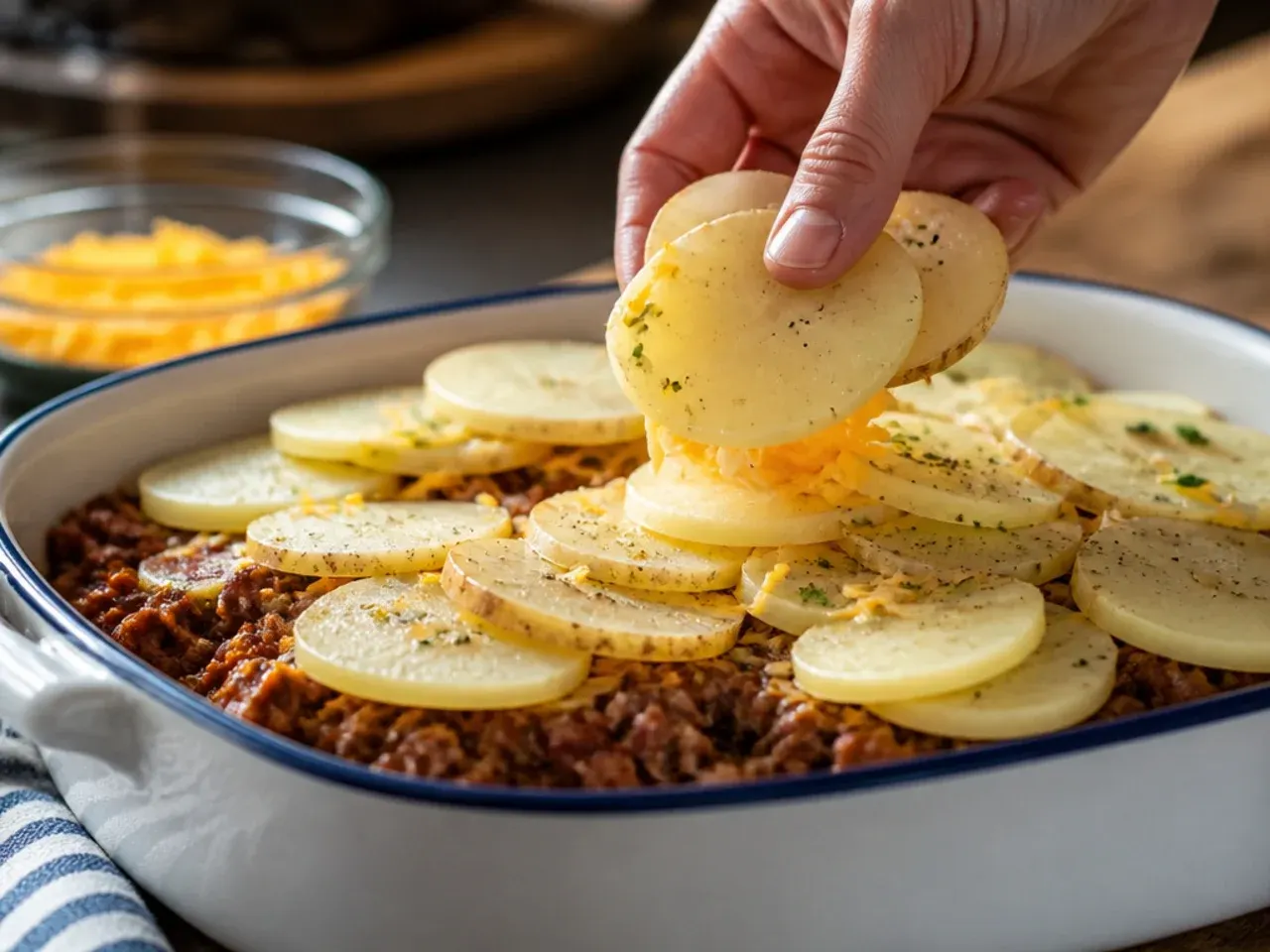 cowboy meatloaf and potato casserole recipe step 6