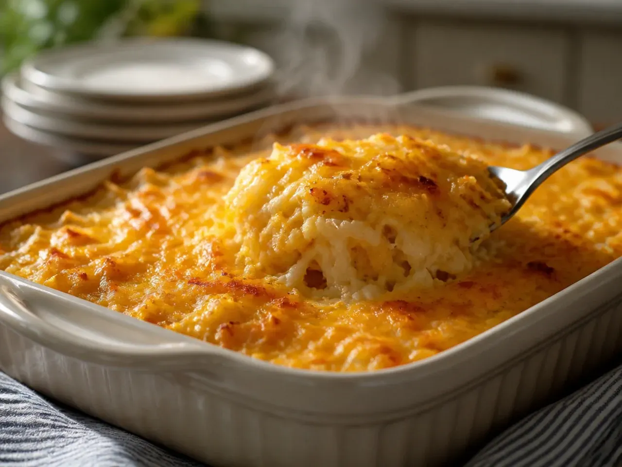 cracker barrel hashbrown casserole recipe step 6