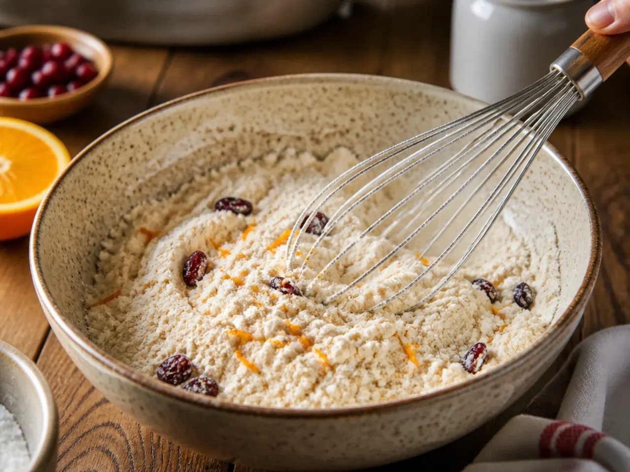 cranberry orange scones recipe step 2