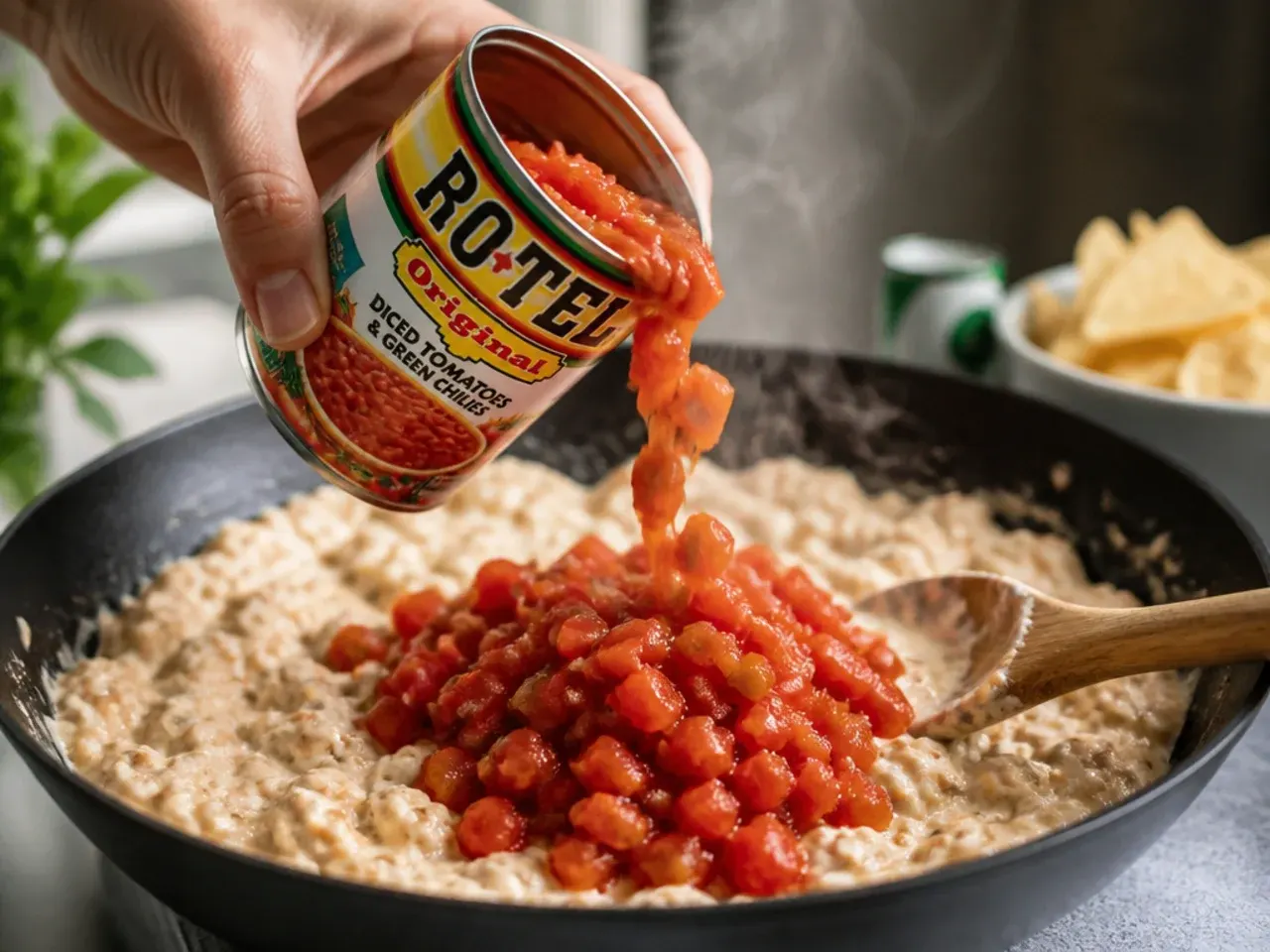 cream cheese rotel dip recipe step 7