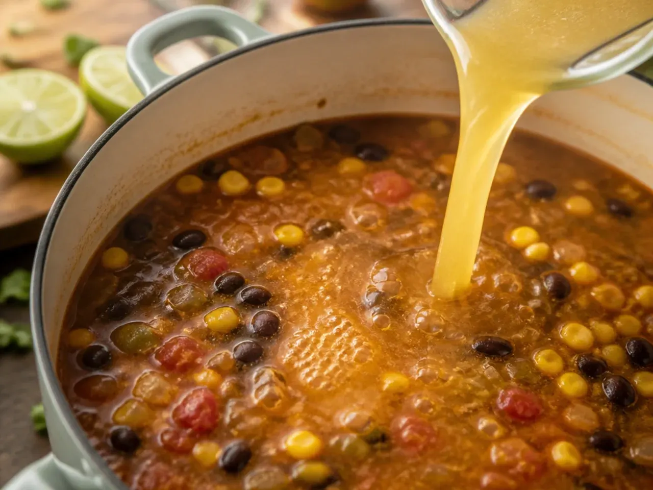 creamy chicken tortilla soup recipe step 3