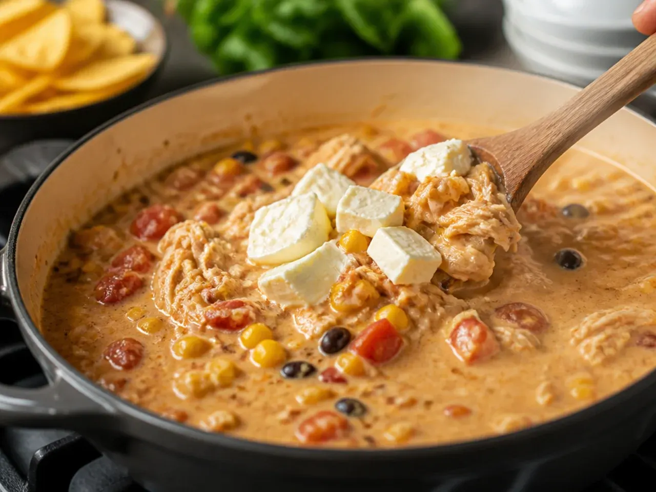 creamy chicken tortilla soup recipe step 5