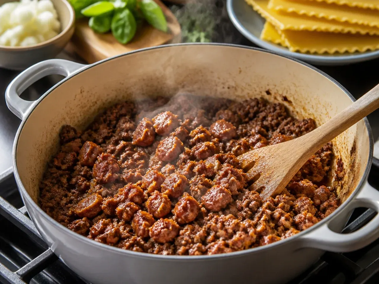 creamy lasagna soup recipe step 1