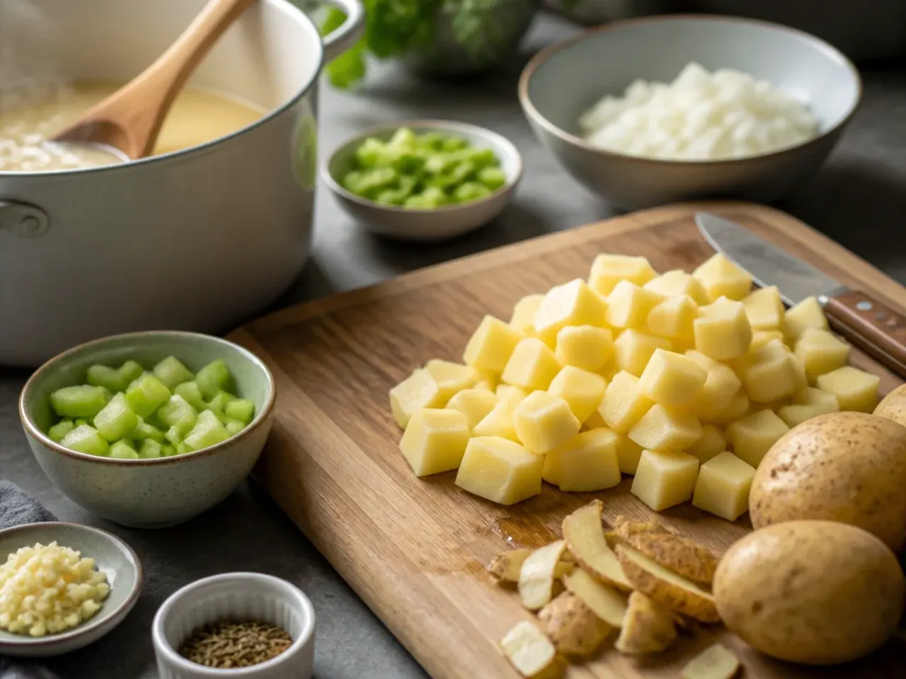 creamy potato soup recipe step 1