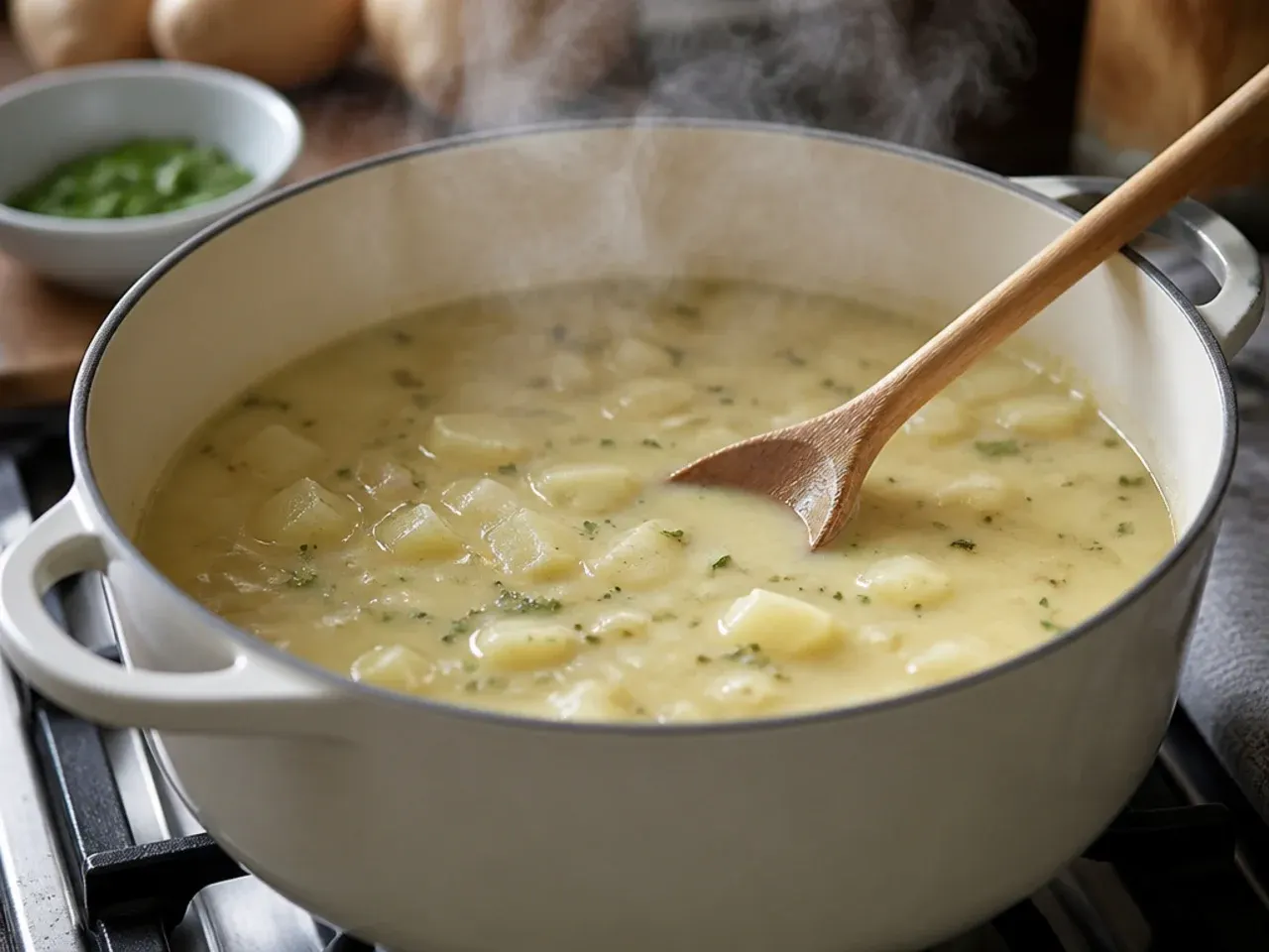 creamy potato soup recipe step 13