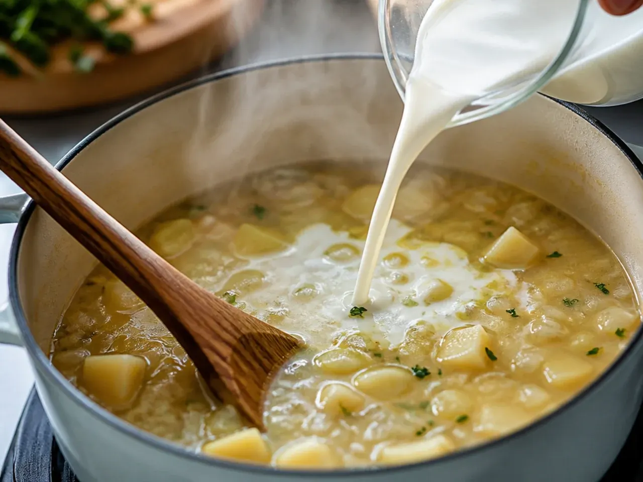 creamy potato soup recipe step 18