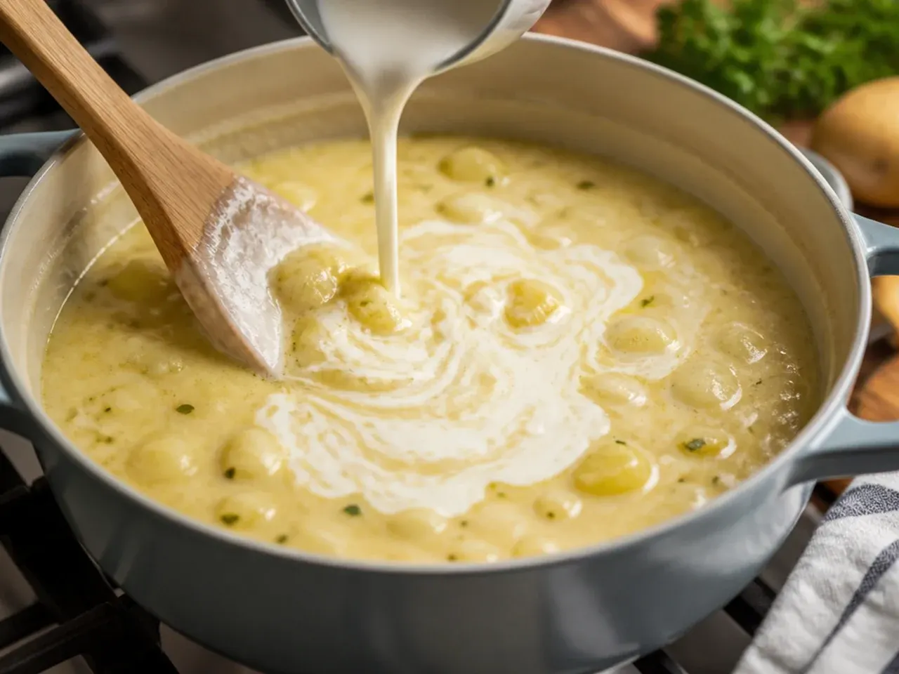 creamy potato soup recipe step 19