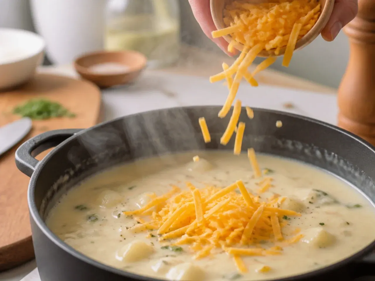 creamy potato soup recipe step 22