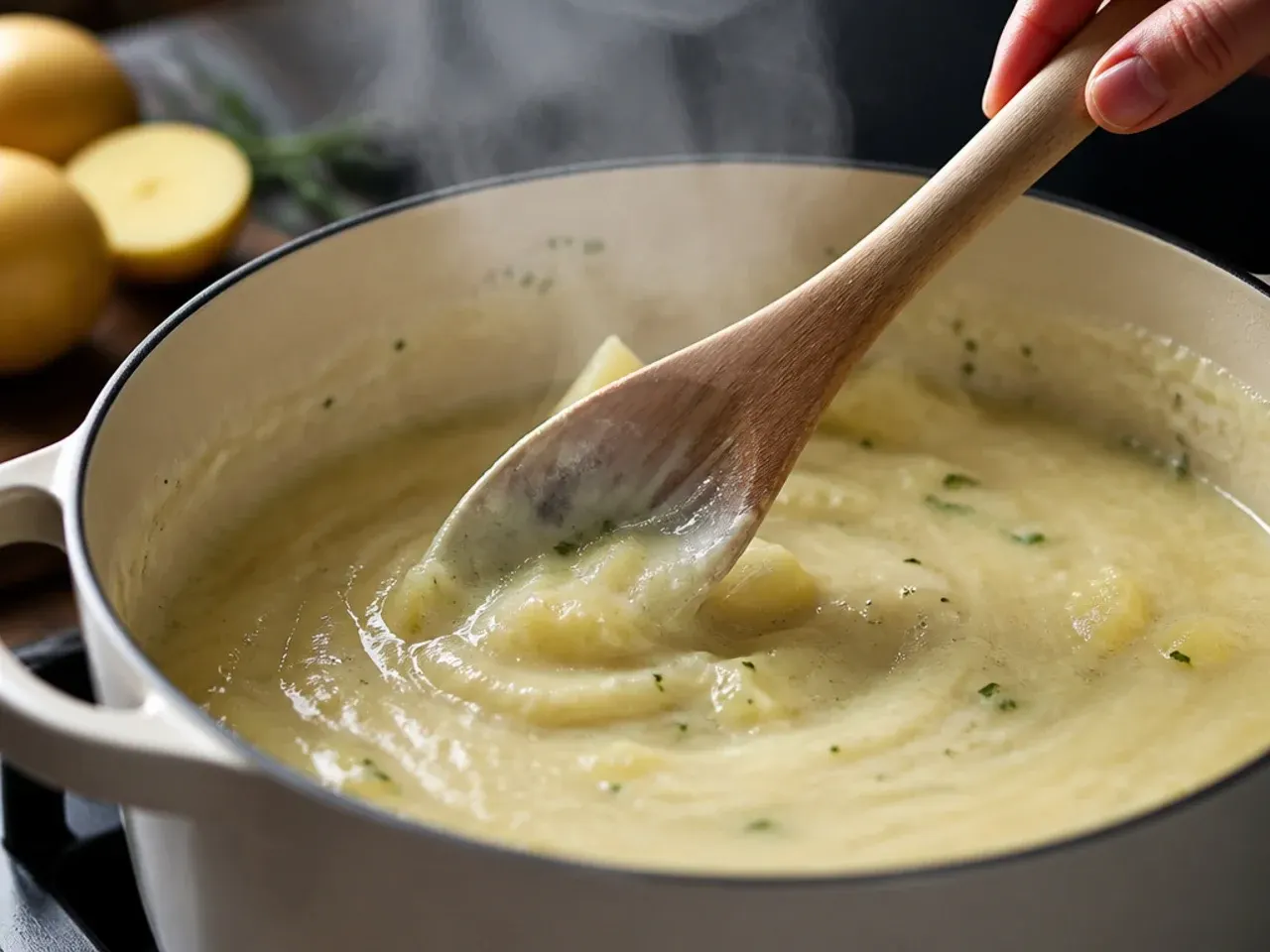 creamy potato soup recipe step 23