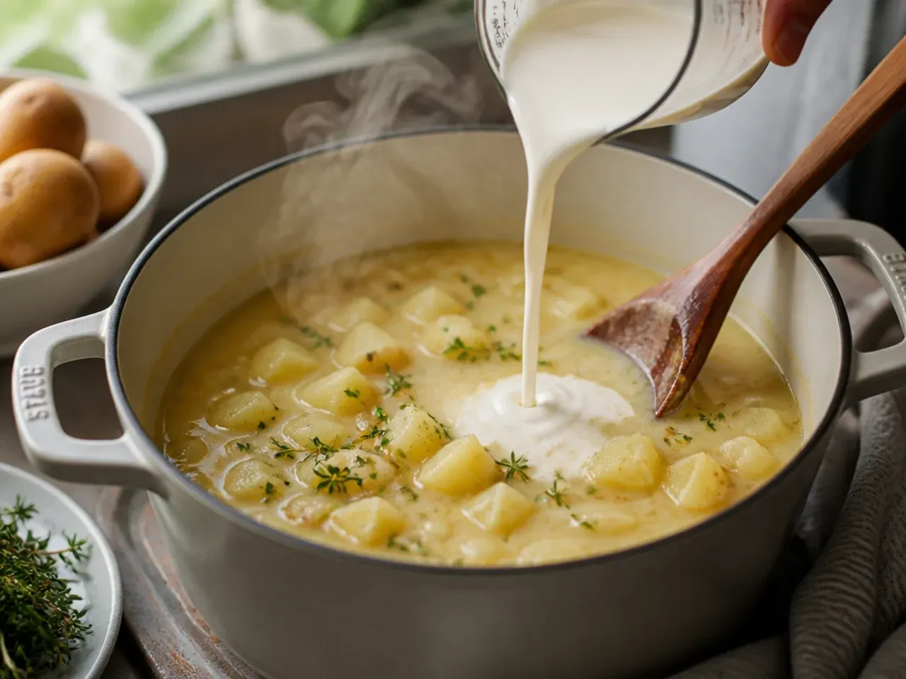 creamy potato soup recipe step 30