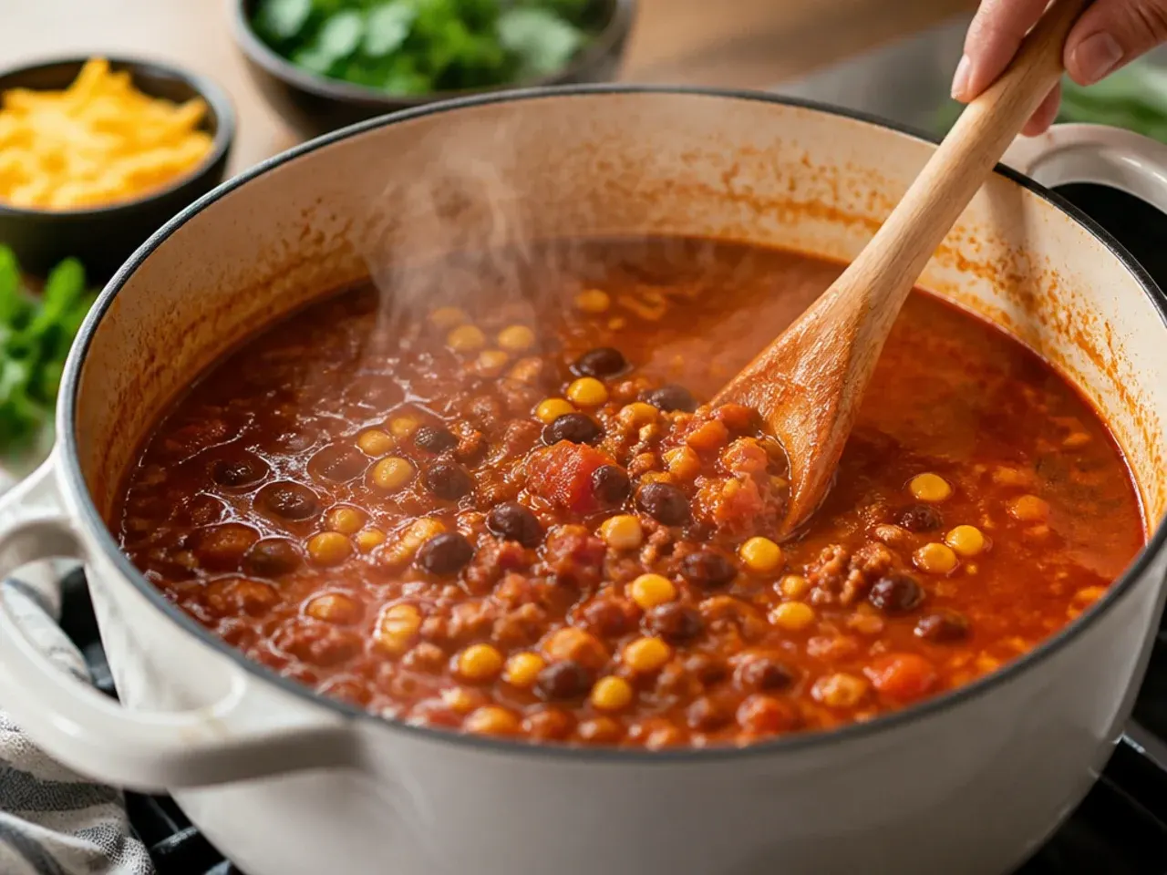 creamy taco soup recipe step 4