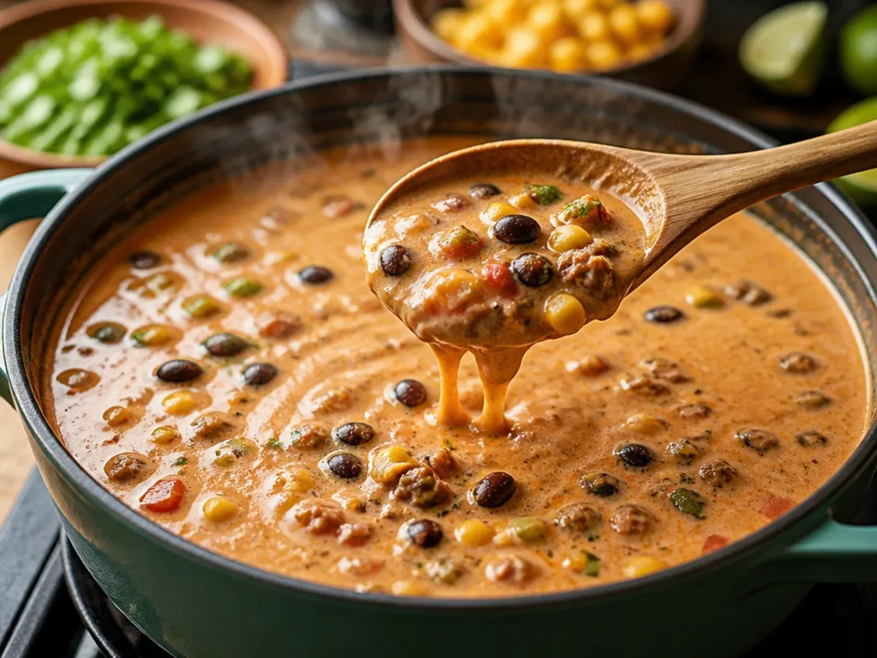 creamy taco soup recipe step 7