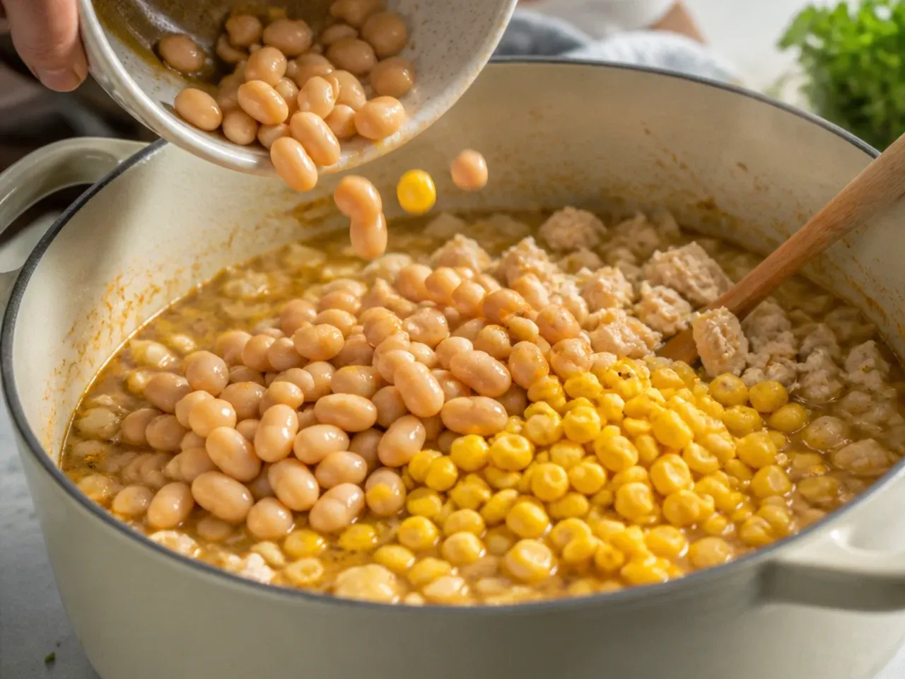 creamy white chicken chili recipe step 5