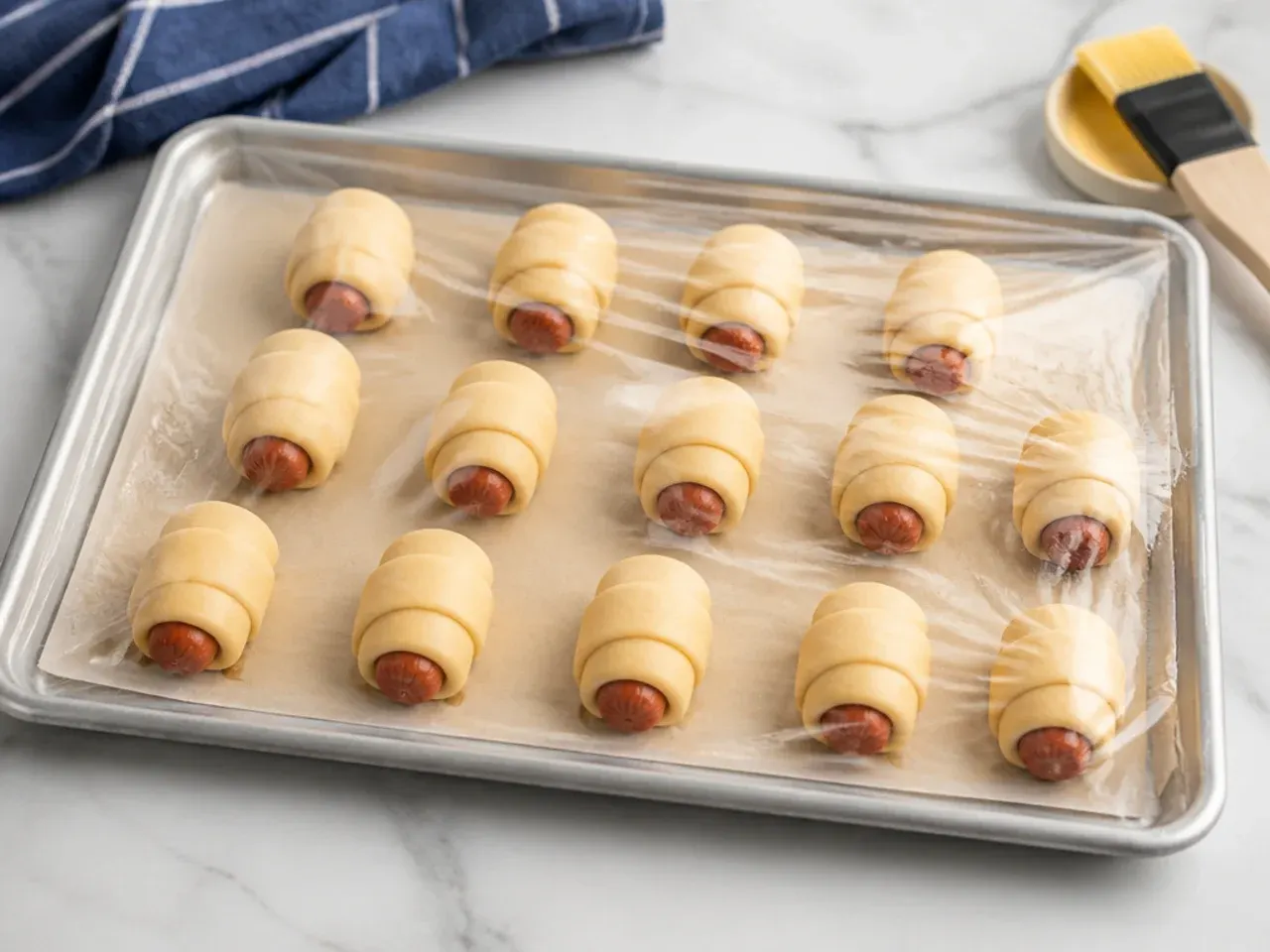 crescent pigs in a blanket — step 4: chill for crispier results