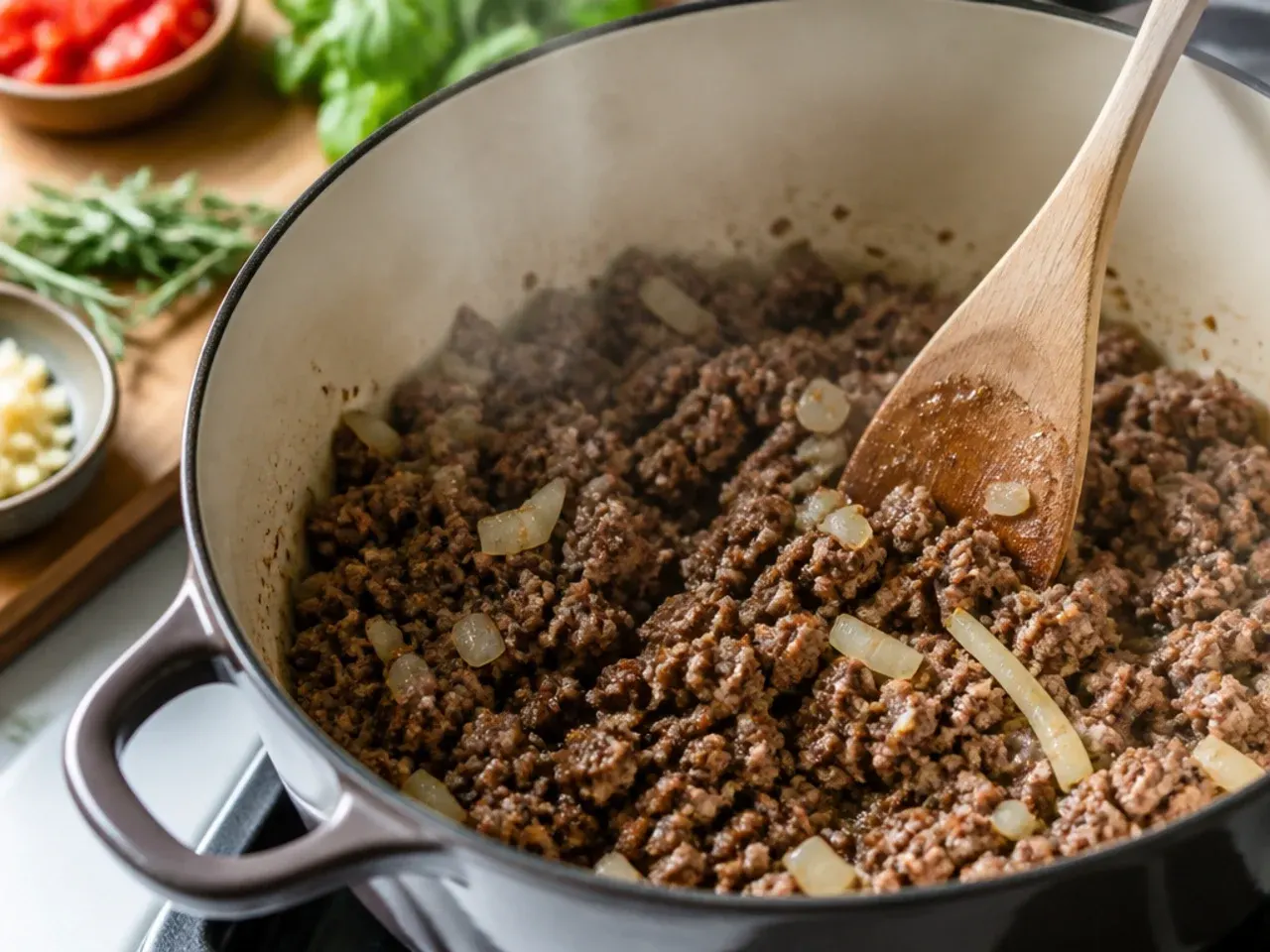 crock pot lasagna soup recipe step 1