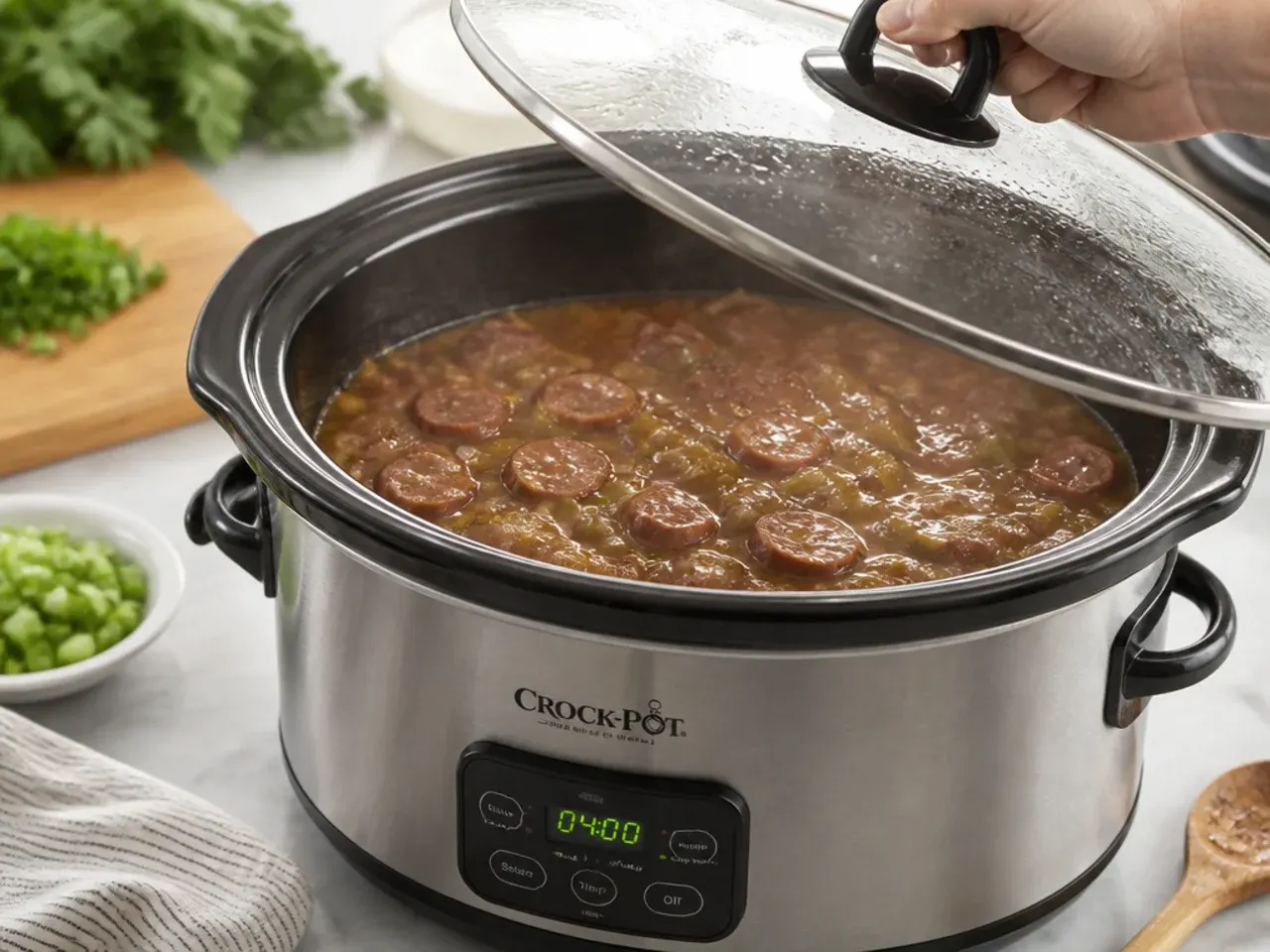 crockpot gumbo recipe — step 4: slow cook