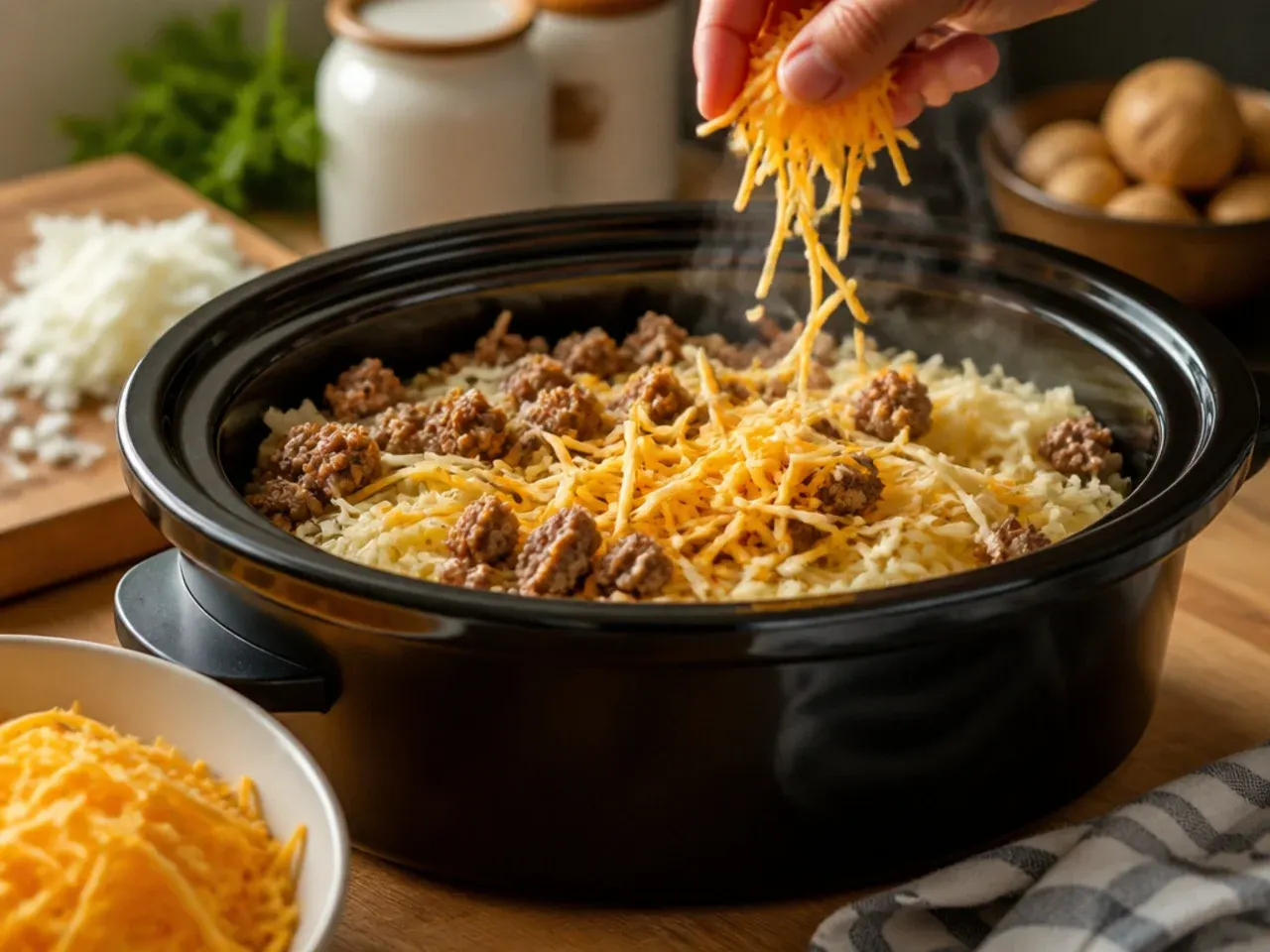 crockpot hashbrown casserole recipe step 5