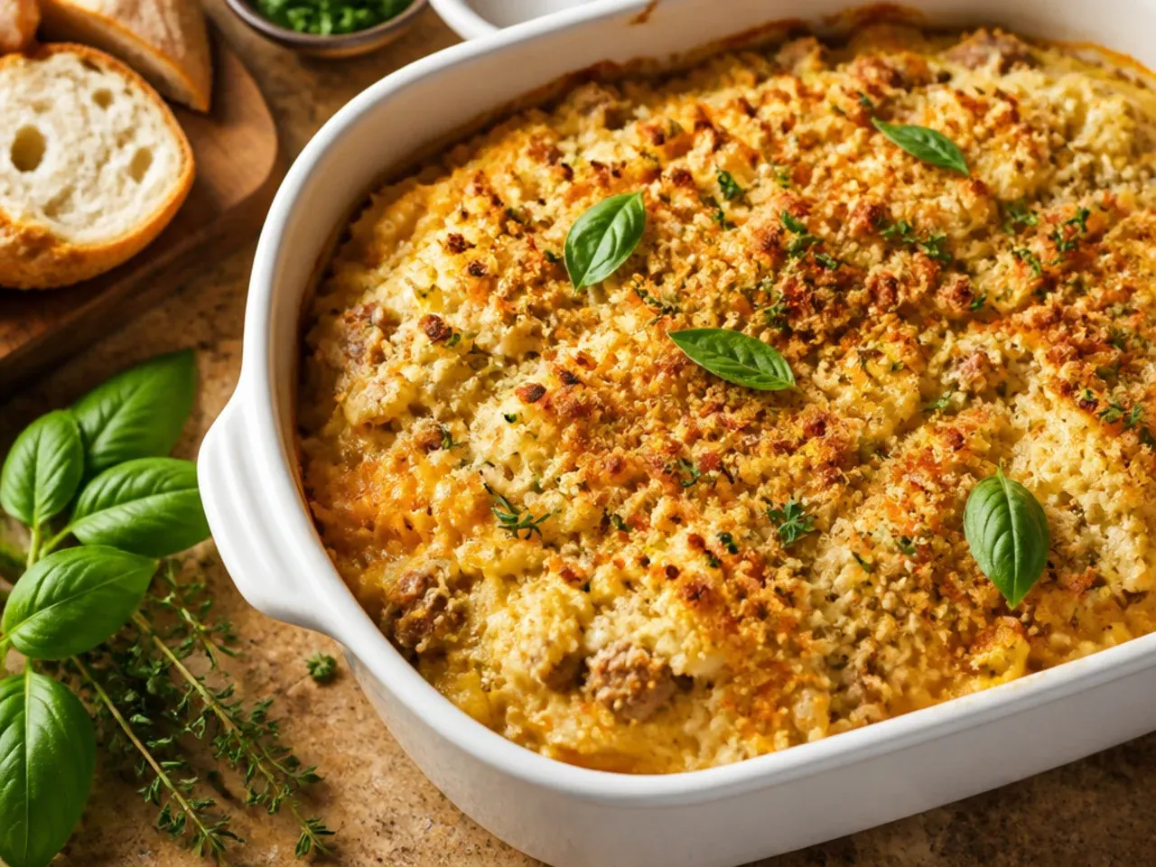 Simple no-soup crockpot hashbrown casserole made with a homemade white sauce.