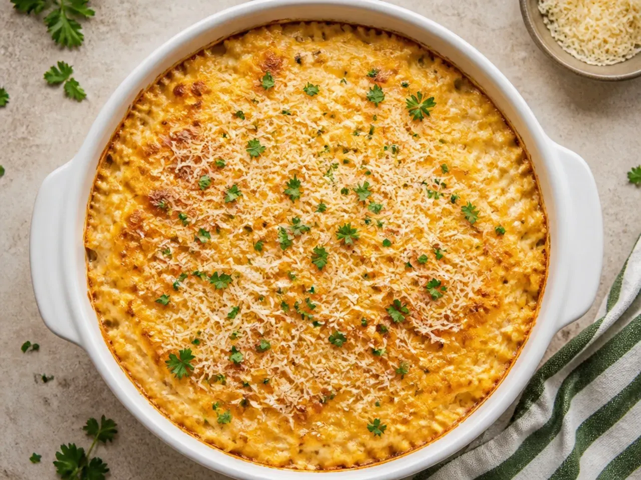 Budget-friendly crockpot hashbrown casserole made with simple pantry staples.