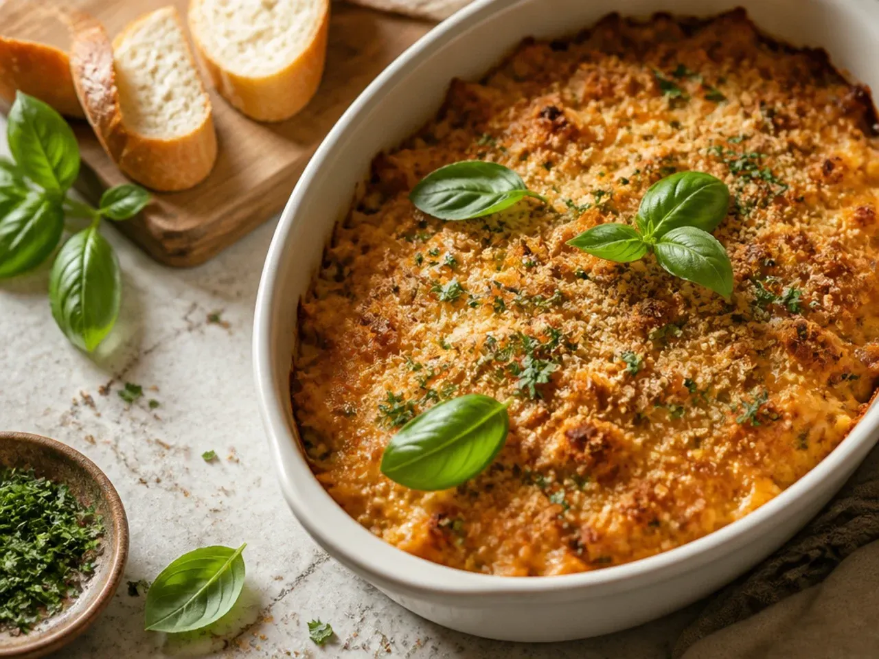 Best-ever crockpot hashbrown casserole with a golden, crispy grilled cheese top.