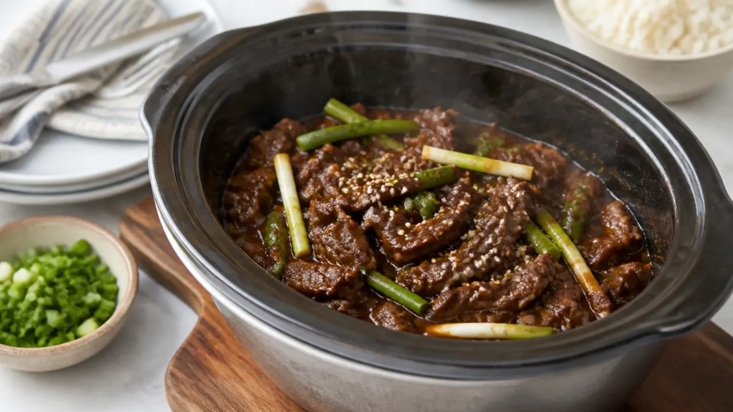 crockpot mongolian beef — 20 Easy Crockpot Mongolian Beef Recipes