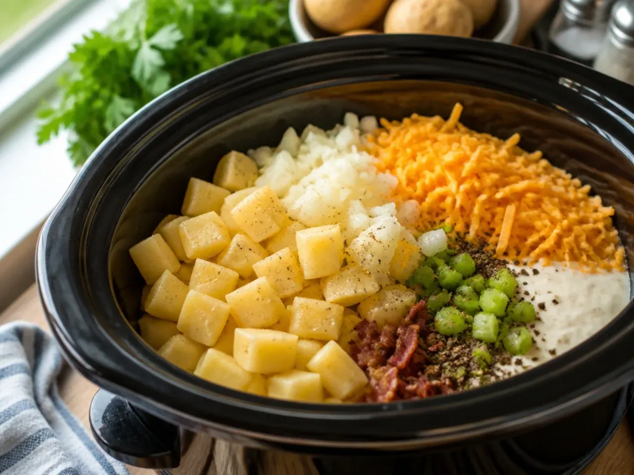 crockpot potato soup recipe step 2