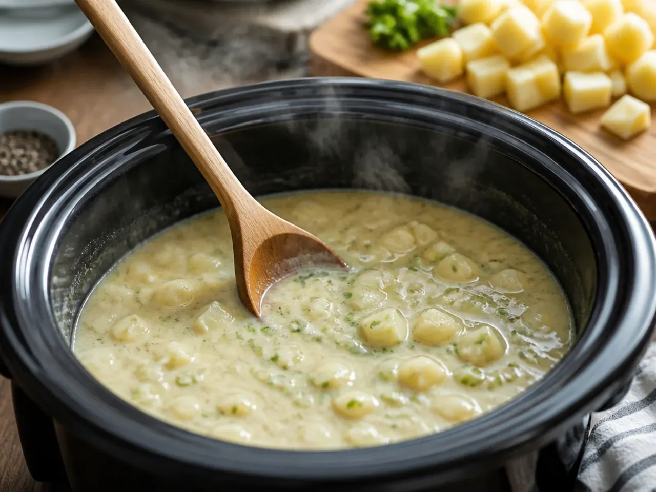 crockpot potato soup recipe step 3