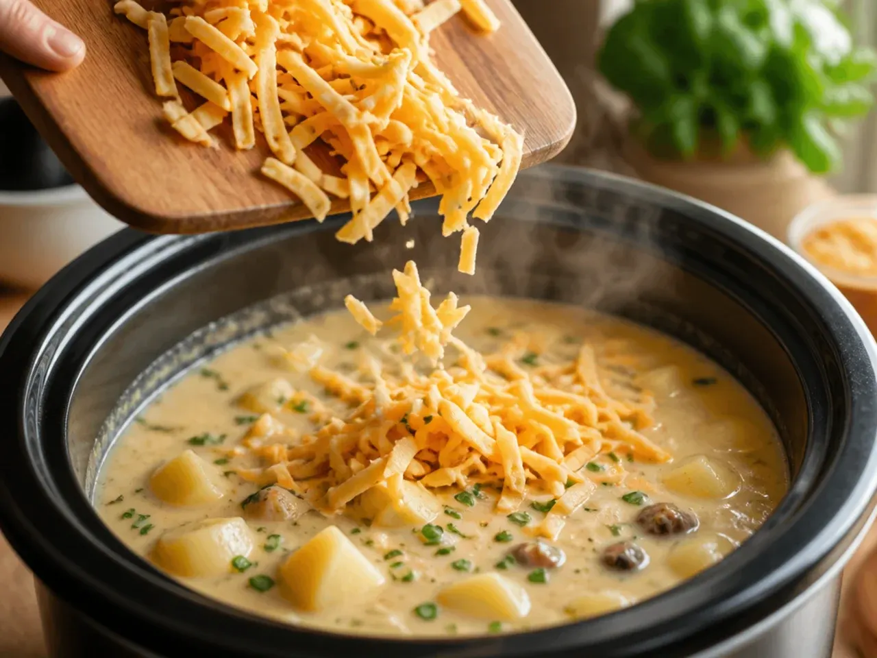 crockpot potato soup recipe step 6