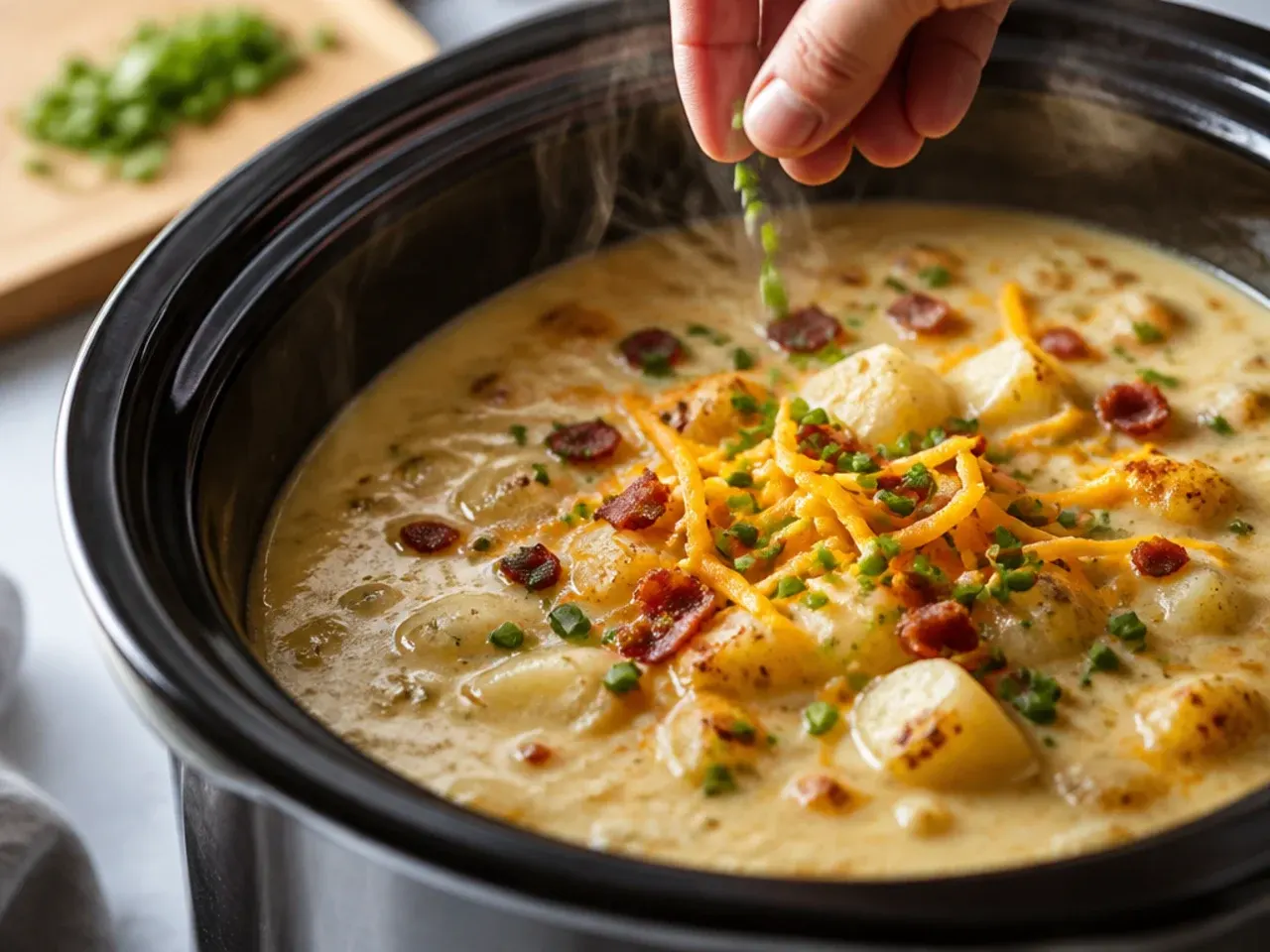crockpot potato soup recipe step 7