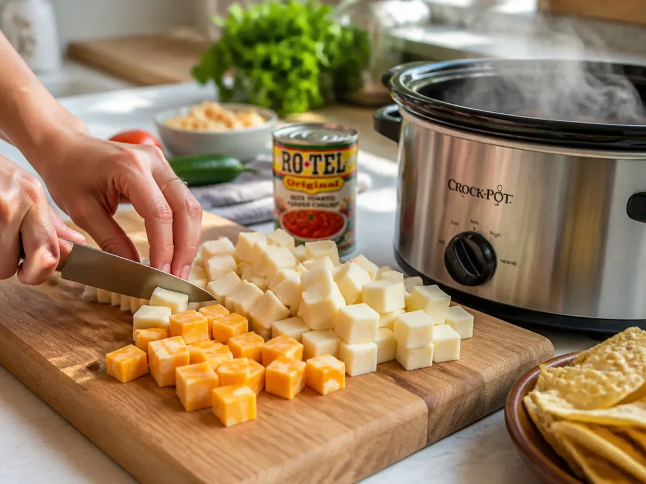 crockpot rotel dip recipe step 3