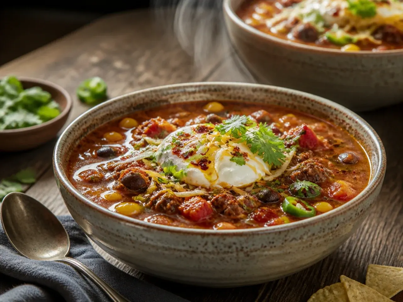 Hands tipping tinned beans and sweetcorn straight into a slow cooker
