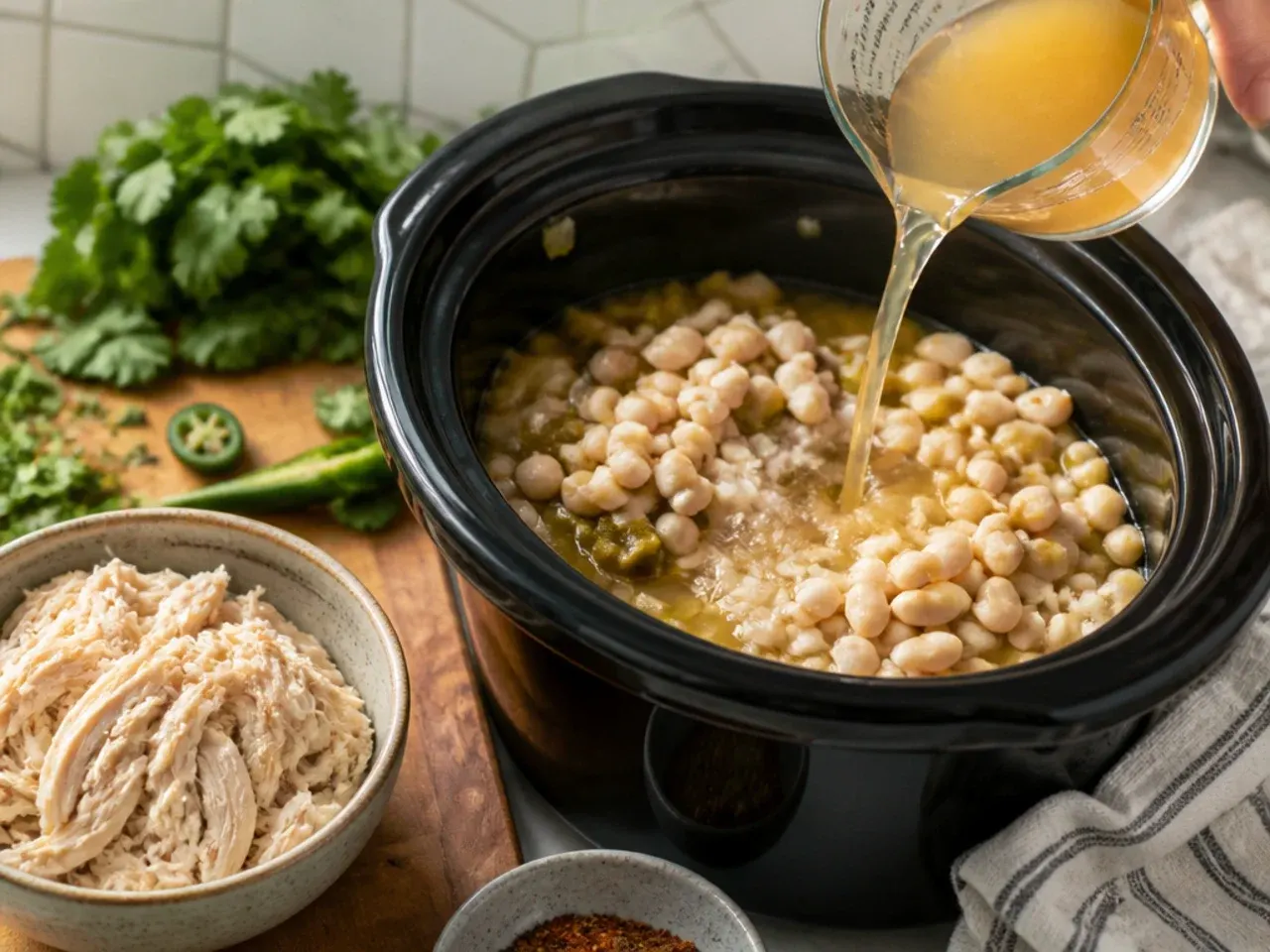 crockpot white chicken chili recipe step 3