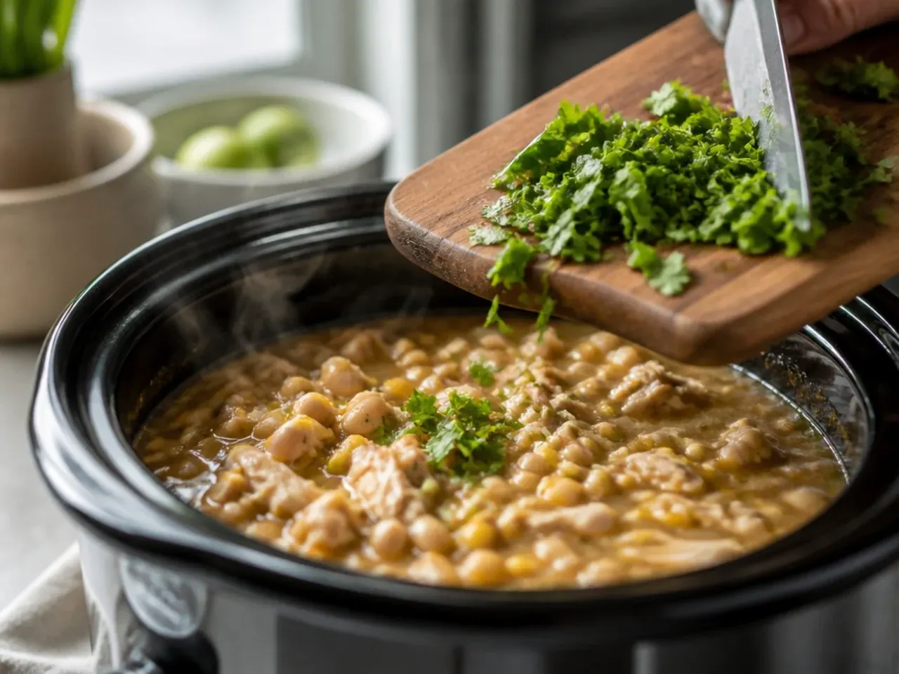 crockpot white chicken chili recipe step 4