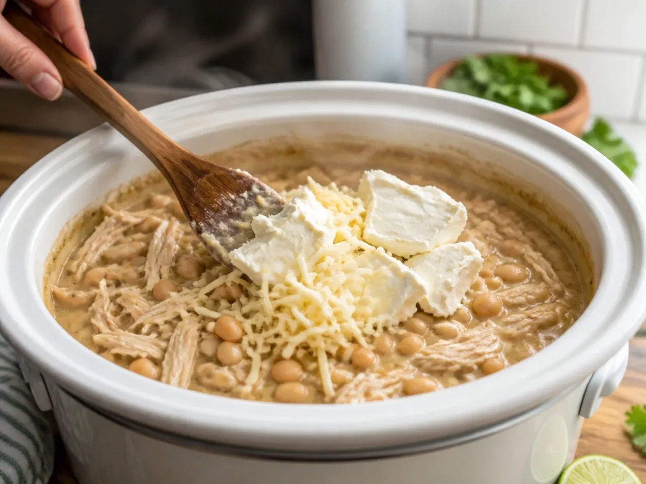 crockpot white chicken chili recipe step 6
