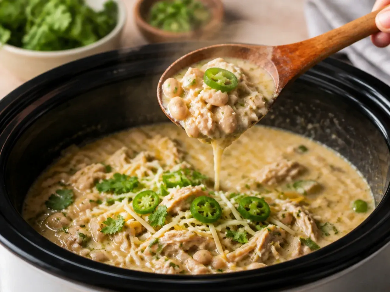 crockpot white chicken chili recipe step 7
