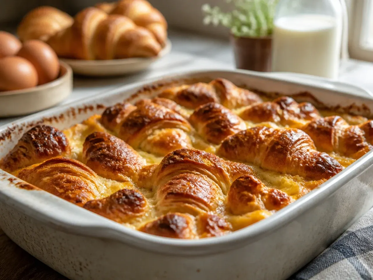croissant french toast casserole recipe step 6