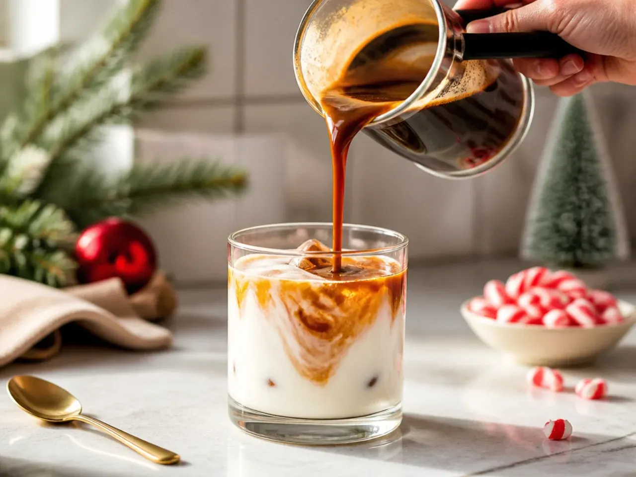 cute holiday drinks recipe step 1