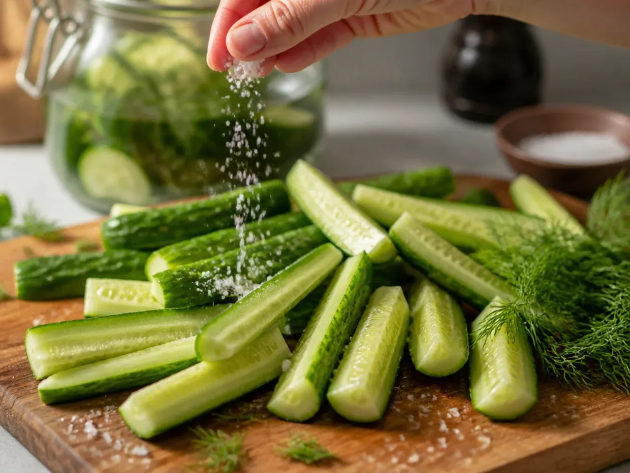 dill pickles homemade easy refrigerator recipe step 1