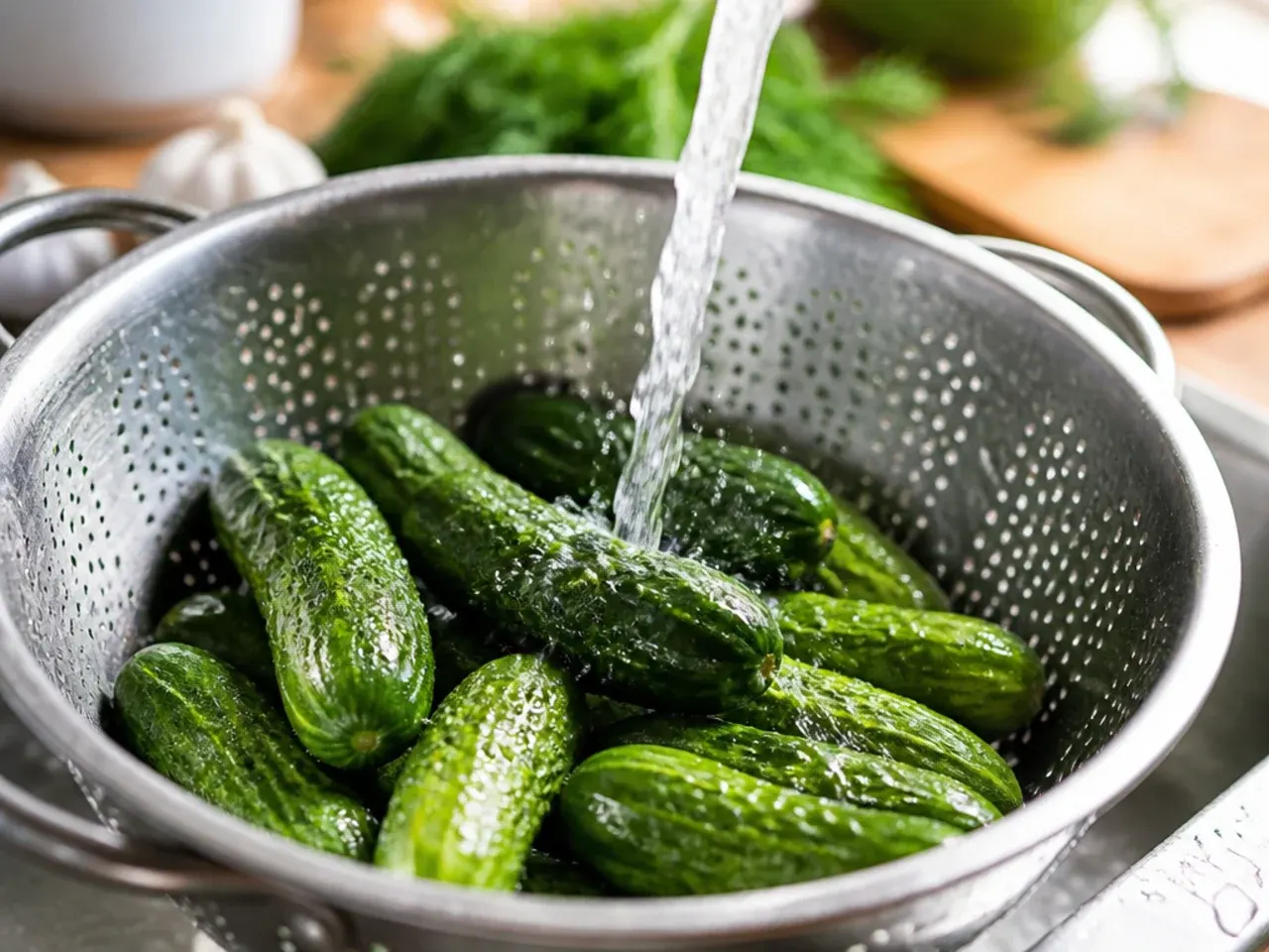 dill pickles homemade easy refrigerator recipe step 2