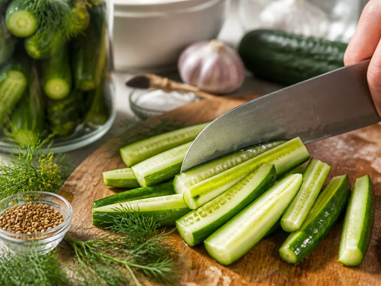 dill pickles homemade easy refrigerator recipe step 5