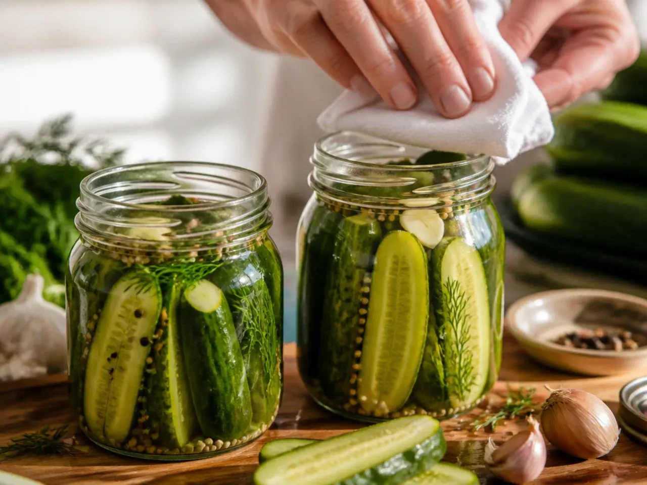 dill pickles homemade easy refrigerator recipe step 23