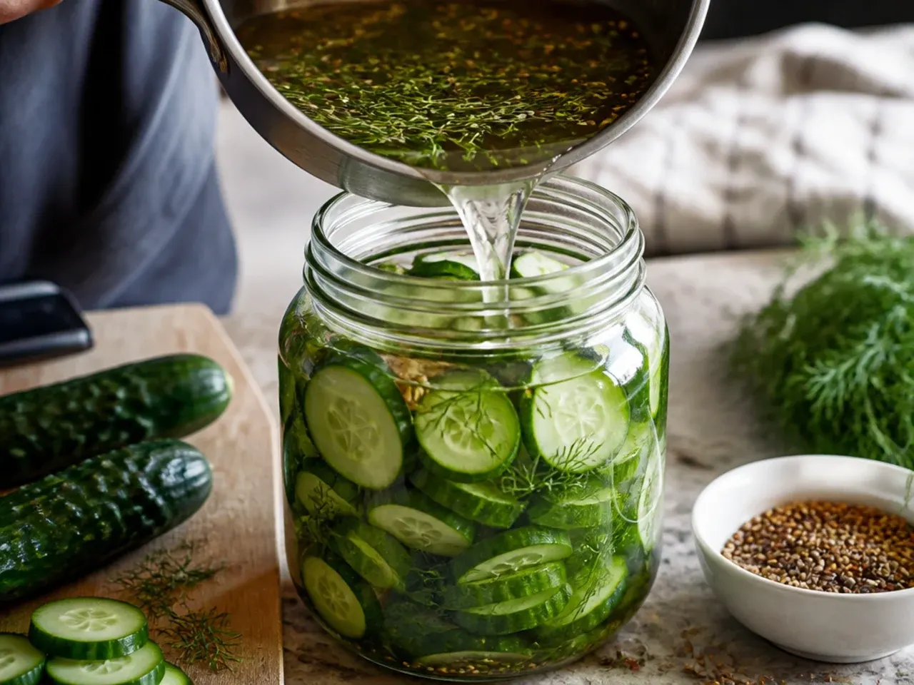 dill pickles homemade easy refrigerator recipe step 26