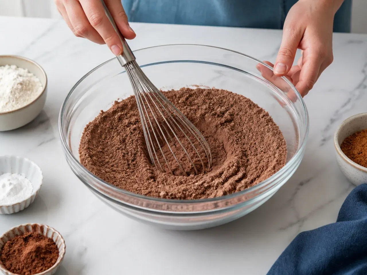 dinosaur cake for boys — step 2: combine the dry ingredients