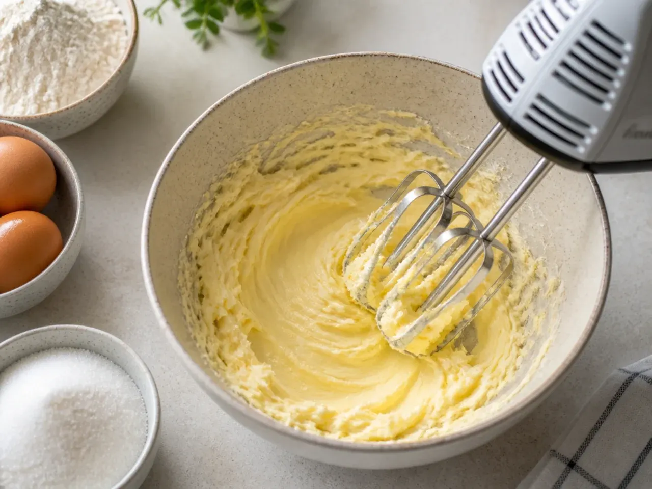 dinosaur cake ideas — step 2: cream the butter and sugar
