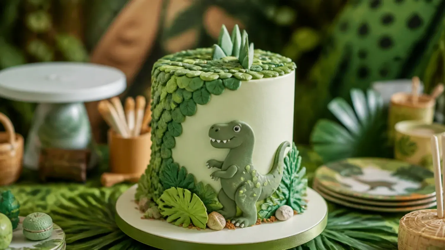 dinosaur fondant cake — 7 Steps to a Fun Dinosaur Fondant Cake