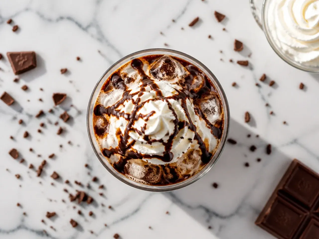 Simple dirty soda made with coffee creamer poured over ice in a glass